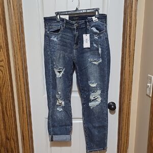 Judy Blue Distressed Blue Jeans